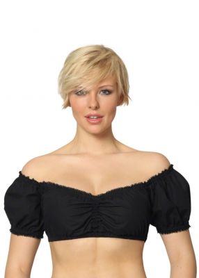 Dirndl blúz fekete Georgette schwarz