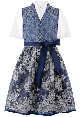 Gyermek 3 részes dirndl ruha Lilly blau - Csak magyarországi raktárról!