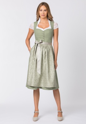 Midi Dirndl 2 részes 70 cm Edonita schilf 