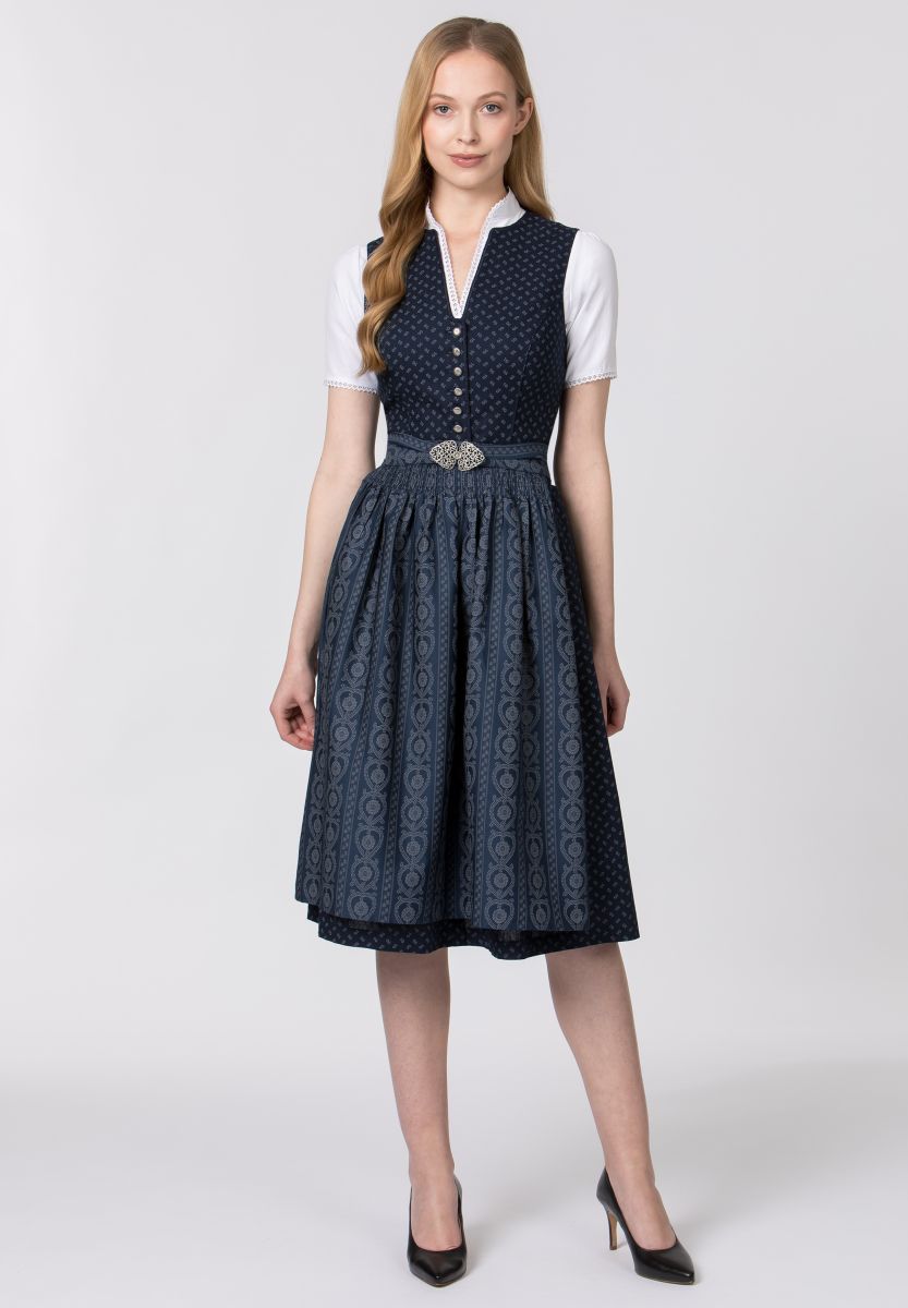 Midi dirndl 2 részes 70 cm Ellie dunkelblau